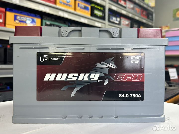Аккумулятор Husky EFB 84 Ач 750 А обр