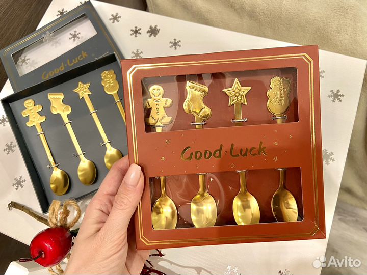 Чайные ложки на Новый год набор