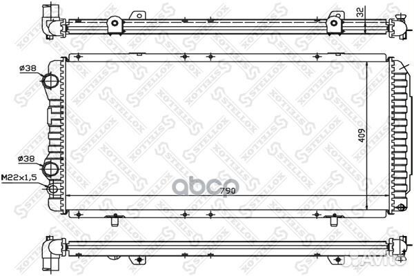 10-25027-SX радиатор системы охлаждения Fiat D