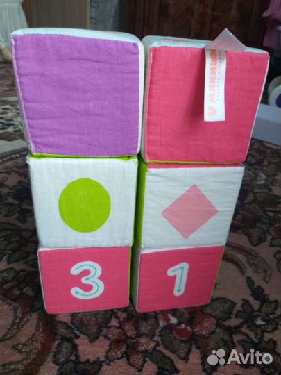 Кубики мякиши пирамидка Мякиши Неваляшка