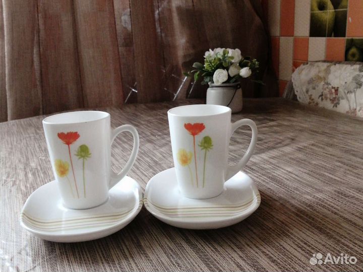 Стильные чайные пары 2 шт