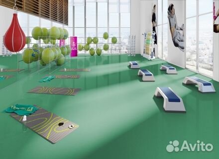 Линолеум коммерческий, спортивный