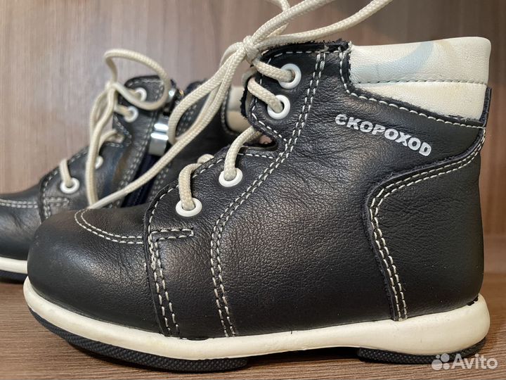 Ботинки кожаные