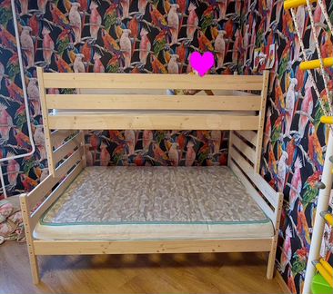 Кровать для всей семьи "фэмели" из дерева