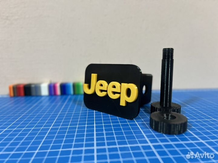 Заглушка в фаркоп квадрат jeep