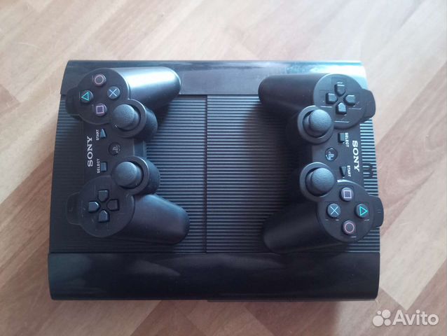 PS3 super slim 500гб +80игр