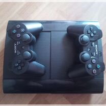 PS3 super slim 500гб +80игр