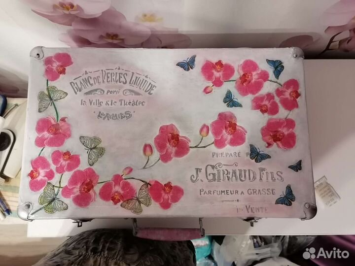 Чемодан СССР ретро декупаж