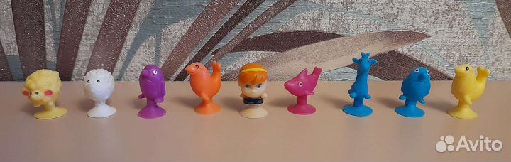 Прилипалы,миньоны,динозавры,прыгуны,скрепыши