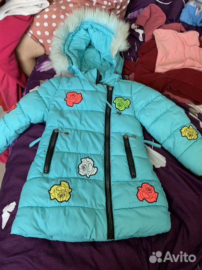 Пуховик для девочки зима