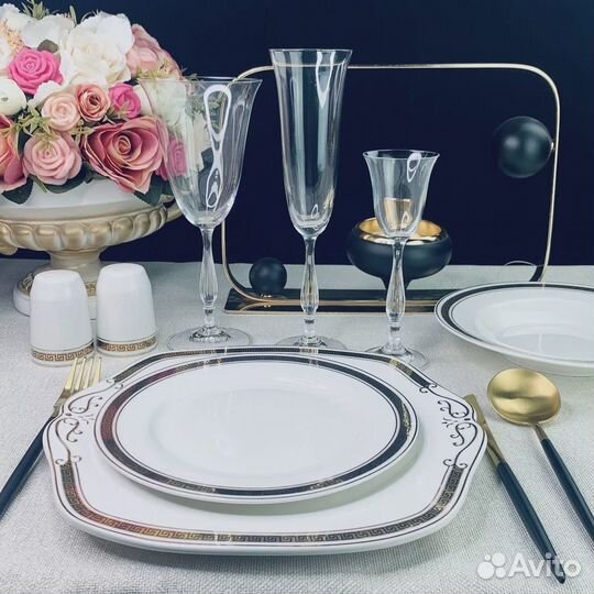Обеденный сервиз 20 пр. с дефектом, Фарфор