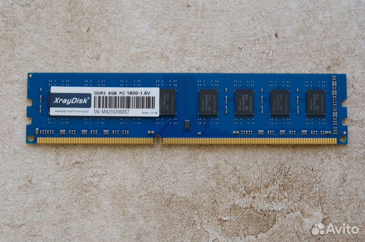 Оперативная память DDR3 8GB 1600 MHz