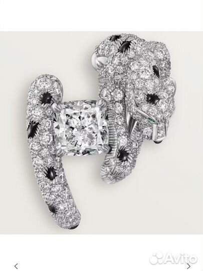 Серьги Cartier Panthere de Cartie Emerald Onyx