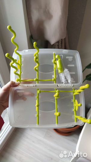 Сушилка для бутылочек и детской посуды + ёршики