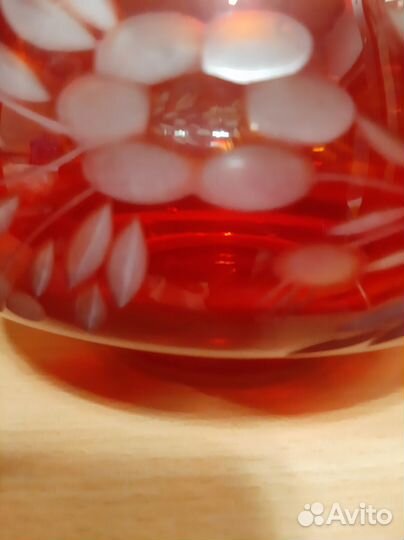 Салатник цветное стекло СССР