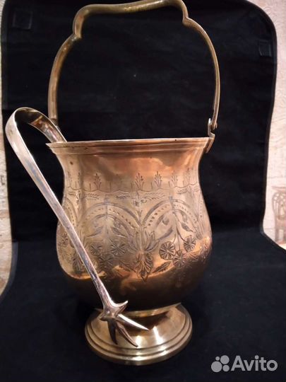 Ведро для шампанского, щипцы для льда