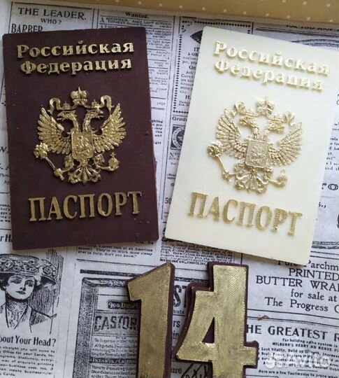 Паспорт из шоколада подарок на 14 лет