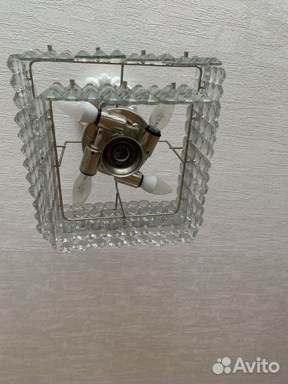 Хрустальная люстра времен СССР