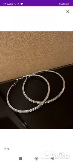 Серьги кольца