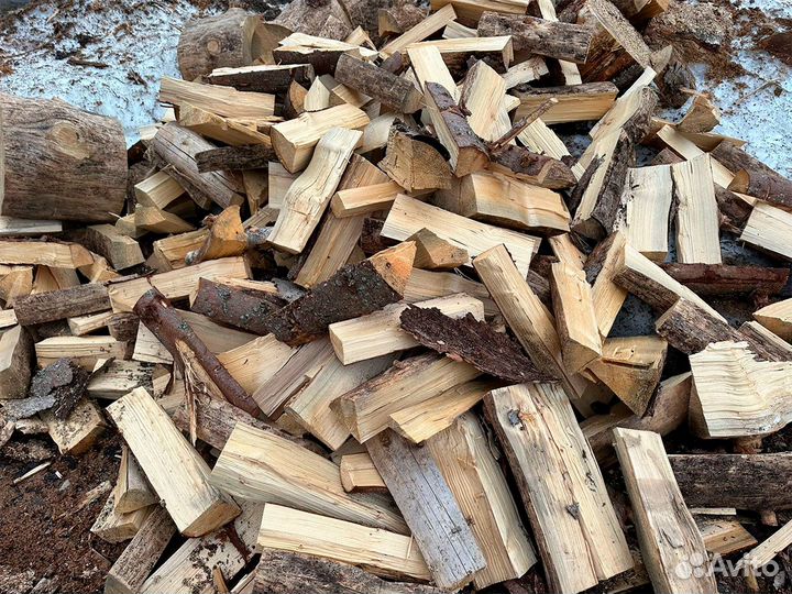 Дрова колотые сухие