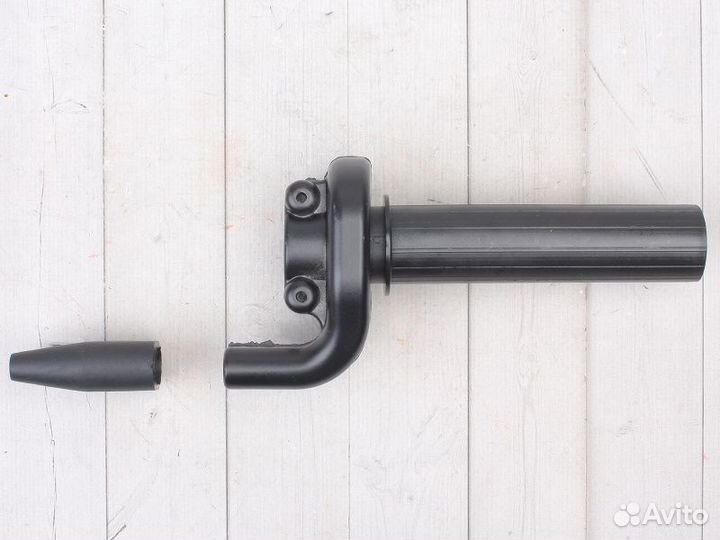 Ручка газа пластиковая черная под 2 троссика