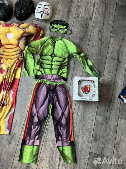 Костюмы Халк, железный человек,человек -паук