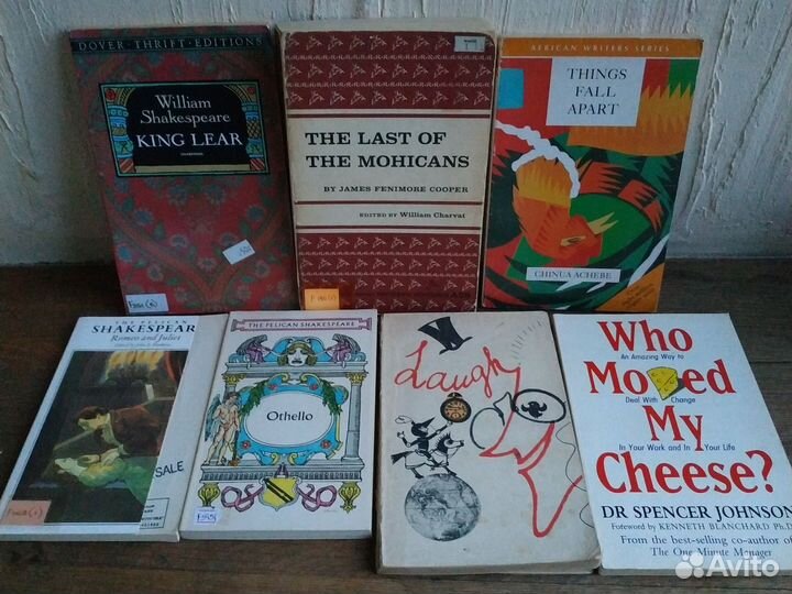 Книги на английском французском итальянском