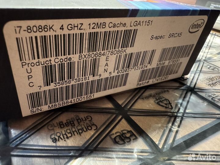 Процессор intel core i7 8086k