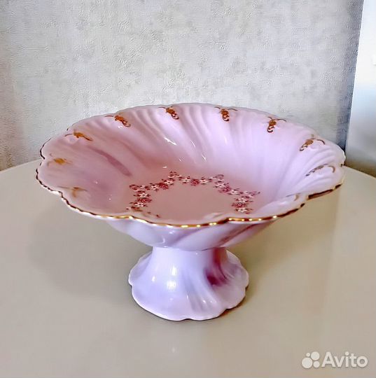 Конфетница leander(Леандер) розовый фарфор