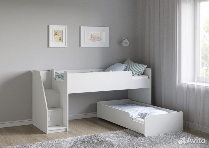 Выкатная кровать для двоих детей
