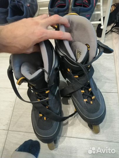 Ролики, 46 + Рюкзак + защита рук, колен