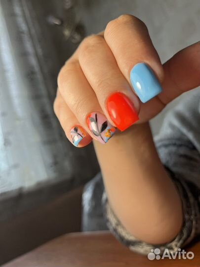 Коррекция наращённых ногтей