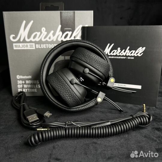 Наушники marshall major 3 / маршал мажор 3