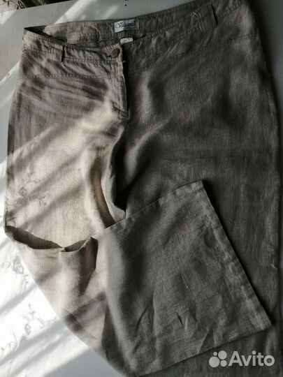 Льняные брюки женские 46 48