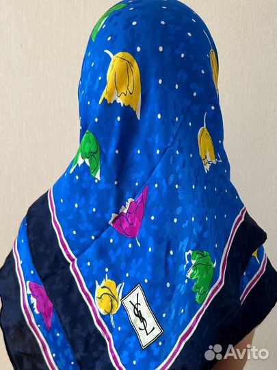 Шелковый платок Yves Saint Laurent винтаж