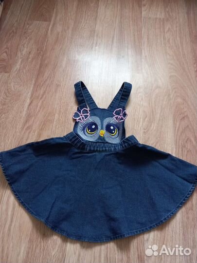 Джинсовый сарафан для девочки 92