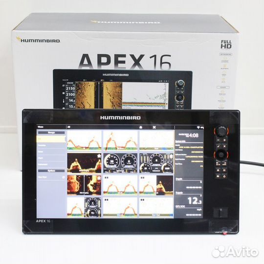 Эхолот-картплоттер humminbird apex 16 chirp mega S