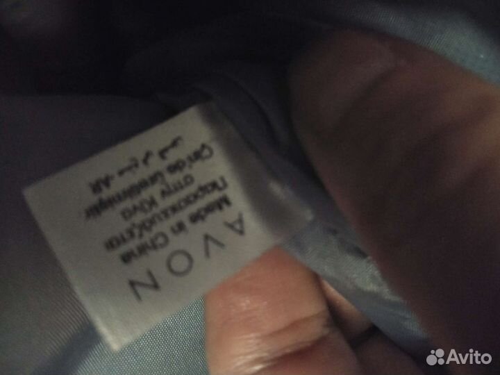 Сумка кожаная новая Эйвон,серая,дорожная