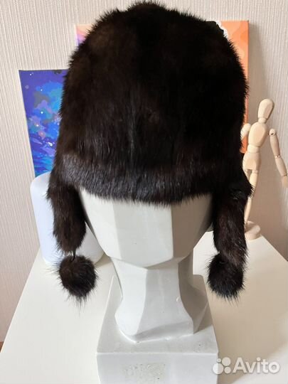 Норковая шапка женская