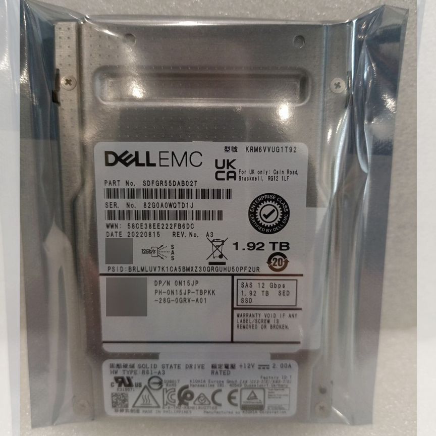 [1.92TB] Ssd Dell Emc Sas 12gb Sdfgr55dab02t 1.92tb