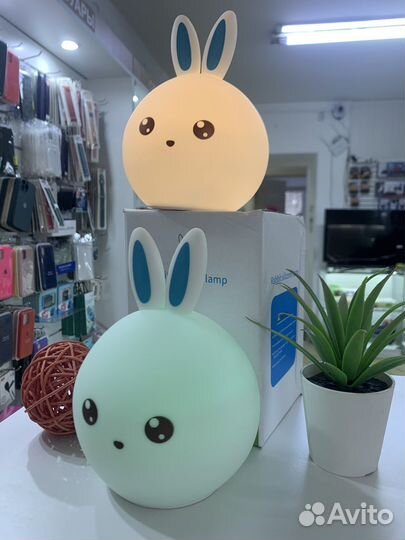 Детсткй ночник Rabbit Silicone Lamp (новый)