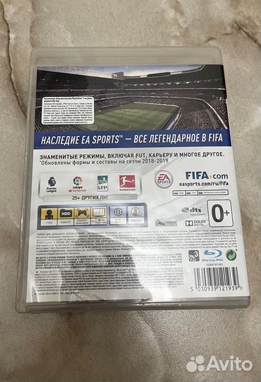 FIFA 19 ps3 диск