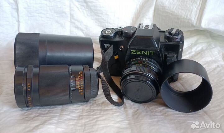 Пленочный фотоаппарат Zenit 90е+ объектив Юпитер