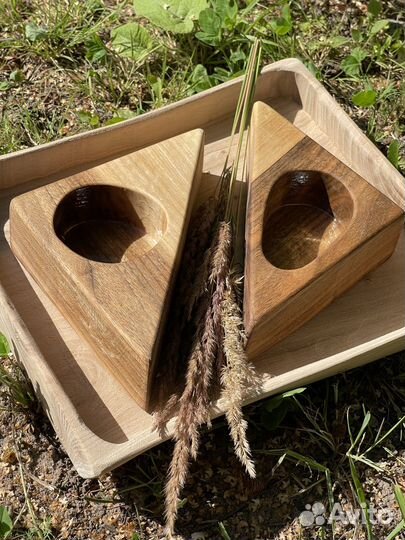 Подсвечники из дерева заготовки