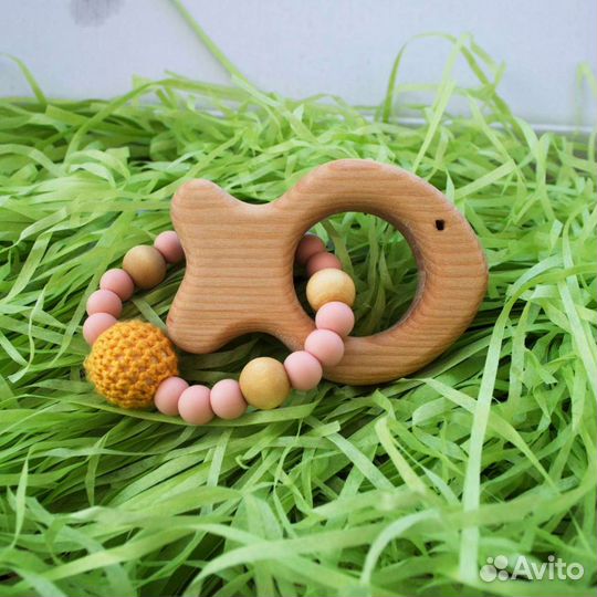 Деревянные грызунки, игрушки