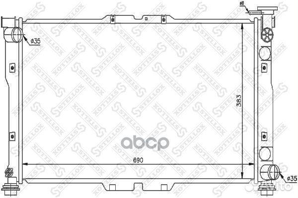 1026473SX радиатор системы охлаждения МКПП KIA