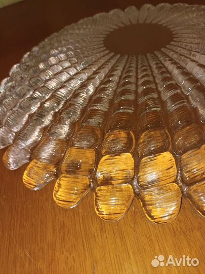 Блюдо Солнце,закалён.стекло,для фруктов и сладости