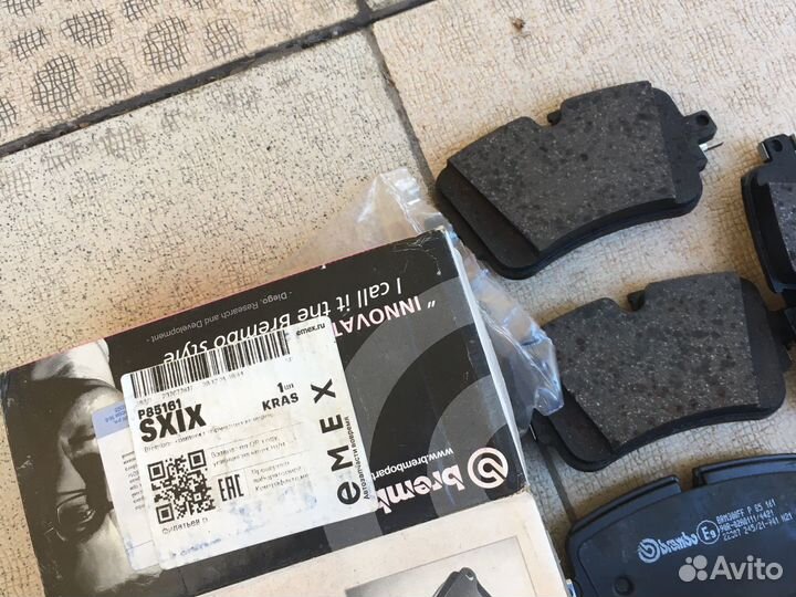 Тормозные колодки задние Audi Q7 Brembo p85161