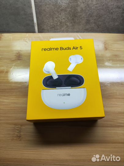 Realme Buds Air 5 белые (новые) оригинал