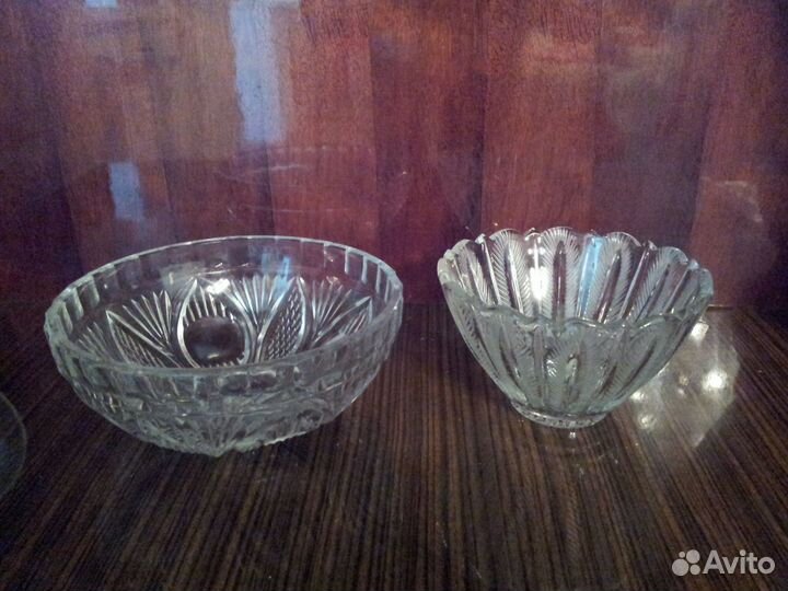 Салатницы - хрусталь